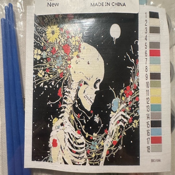 2x NWT paint by numbers for adults / Skeleton & Marilyn - Picture 2 of 12